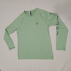 Spyder Men's Long Sleeve Sun Shirt - Mint Green